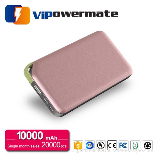 Wholesale new design high quality portable color external power banks 10000mah